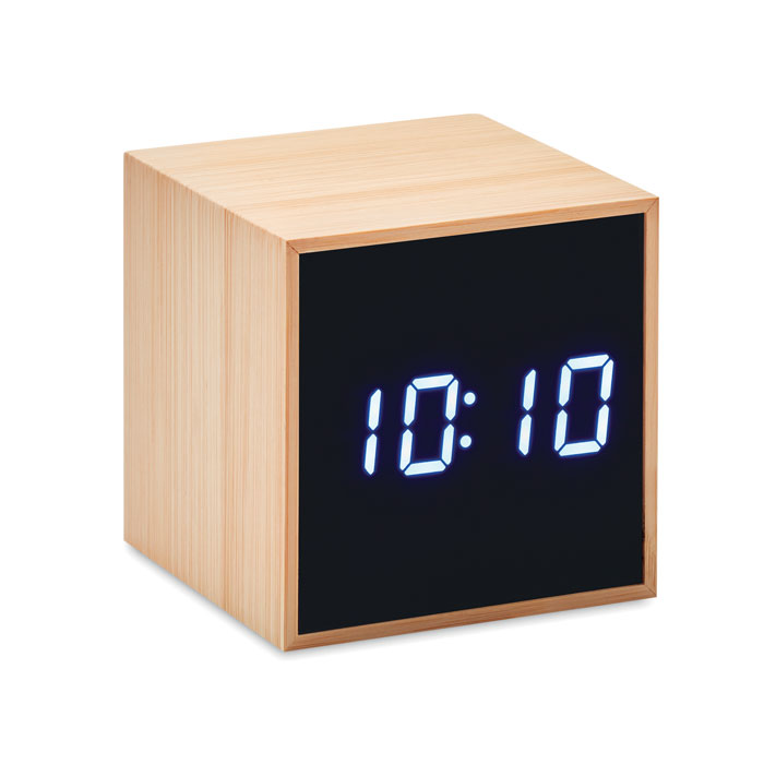 MARA CLOCK LED alarm clock bamboo casing