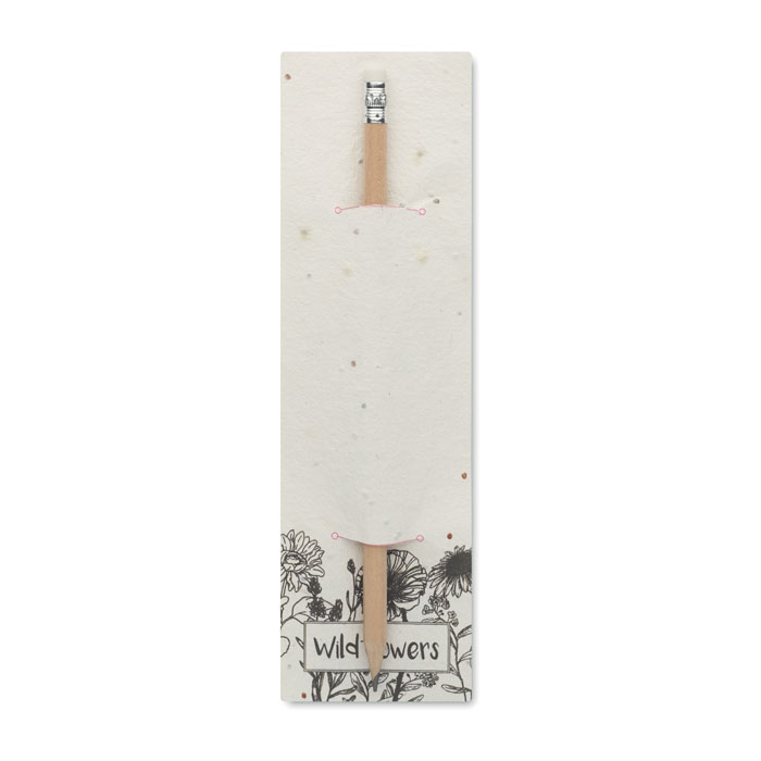 PENSEED Natural pencil in seeded pouch